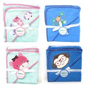 Wholesale - HOODED TOWEL, 4 ASST STYLES, UPC: 810002205163